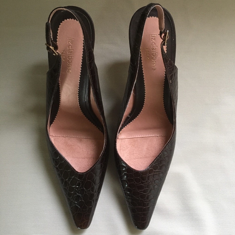 Liz Claiborne Flex Heels, sling back